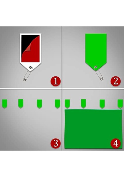 Chromakey-green Screen- Greenbox Yeşil Fon Perde 2x3 M Çok Renkli