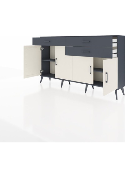 Arges Konsol 2 Raflı 3 Çekmeceli 4 Kapaklı 176x30x99 Antrasit-aytaşı/antrasit Aytası/antrasıt - Antrasıt Arges Konsol 2 Raflı 3 Çekmeceli 4 Kapaklı 176x30x99 Antrasit-aytaşı/antrasit Aytası/antrasıt - Antrasıt