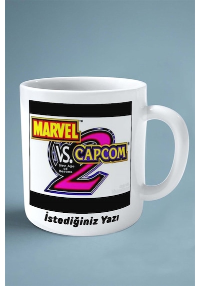 Marvel Vs Capcomi Oyun Baskılı Kupa Bardak Çift Taraflı Baskı Kişiye Özel Model 3 Çok Renkli