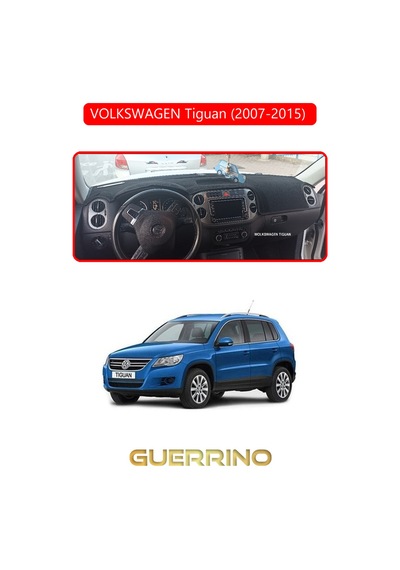 Volkswagen Tiguan 2007-2015 Torpido Koruma Halısı Kırmızı Kenar