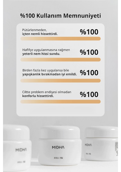 Pirinç Özü İçeren Cilt Bariyerini Destekleyen Yoğun Nemlendirici & Aydınlatıcı Krem Mıdha Rice Cream