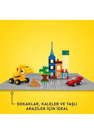 LEGO® Classic Gri Plaka 11024 - 4 Yaş ve Üzeri LEGO Severler için Açık Uçlu Yaratıcı Yapım Seti (1 Parça)