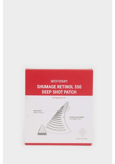 Defacto Meditherapy Shumage Retinol 550 Deep Shot Patch (4 Parça) Kırışıklık Önleyici 550 Mikro Spikül ve Retinollü Cilt Bakım Bantı H7723AXNS
