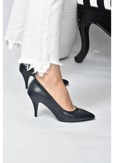Fox Shoes Lacivert Kadın Topuklu Ayakkabı A922151109