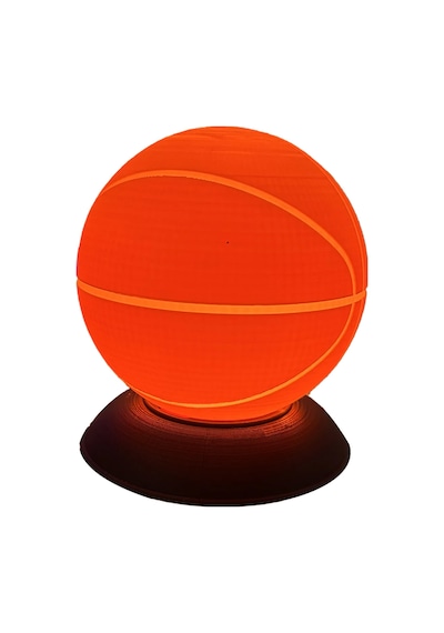 Basketbol Topu Tasarımlı Led Gece Lambası Çok Renkli