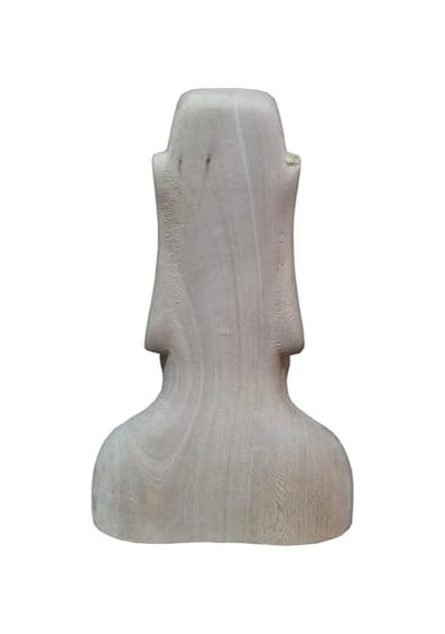 Ahşap Dekoratif Büst Heykeli Moai Totem