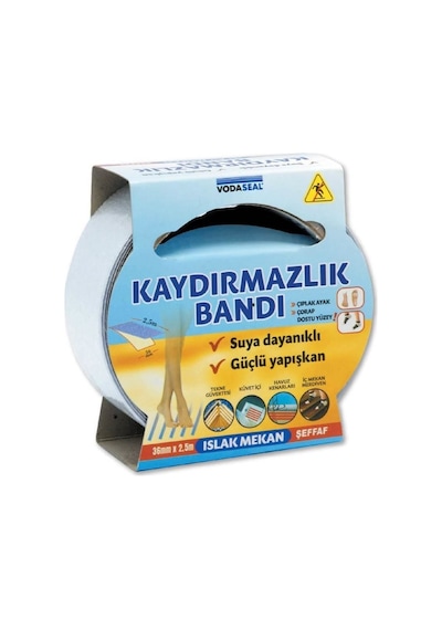 Islak Mekan Kaydırmazlık Bandı 36 Mm 2,5 Metre