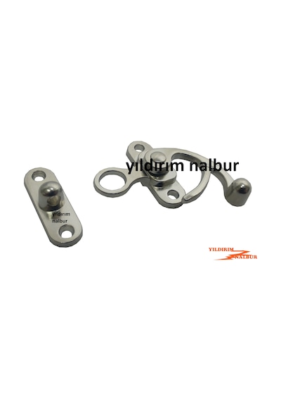 4 Adet Kutu Kilidi Halkalı Büyük Boy Nikel Sandık Kilidi Hobi Kil