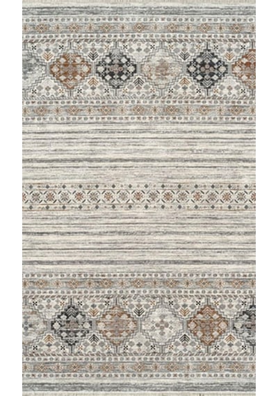 By Özer Halı Gri Renk Etnik Desenli Royal Halı Armonika Yt04a Salon Halısı Çok Renkli
