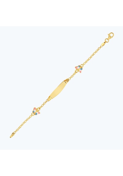 Altınbaş 22 Ayar Altın Çocuk Kelebek Künye Bjrbl0027-25925 Renkli