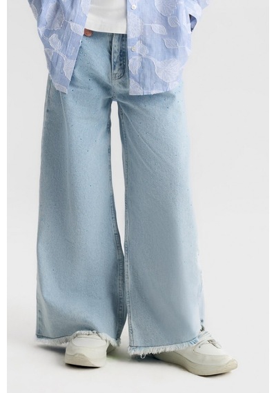 Xo Kids Kız Çocuk Jean Pantolon 8-14 Yaş 51703 Açık Mavi