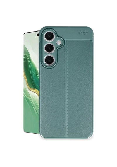 Newface Samsung Galaxy S24 Fe Kılıf Auto Focus Kapak - Koyu Yeşil