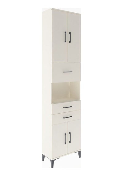Arges Dolap 3 Raflı 3 Çekmeceli 4 Kapaklı 60x30x243 Aytaşı-aytaşı Aytası