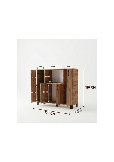 Storeşahin Mikrodalga Dolabı Atlantik Çam 120 Cm Shn0720