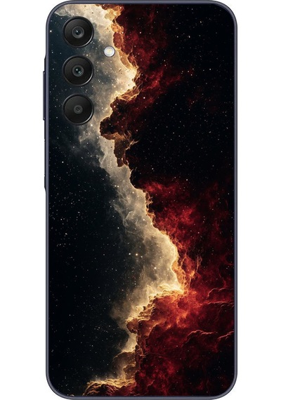 Samsung Galaxy A25 Uyumlu Uzay Boşluğu Baskılı Silikon Kılıf Renkli