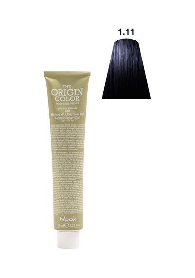 Nook Origin Color Profesyonel Saç Boyası 100 ML Yoğun Küllü Siyah
