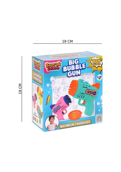 Mio İyi Ki Store Otomatik Baloncuk Tabancası Pilli Köpük Yapan Bubble Gun Oyuncak Seti - Renkli Seçenekli Çok Renkli