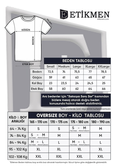 %100 Organik Pamuk Düz Oversize Füme Erkek Tişört Füme
