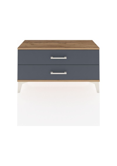 Arges Şifonyer 2 Çekmeceli 88x30x48 Çam-antrasit Atlas Çam