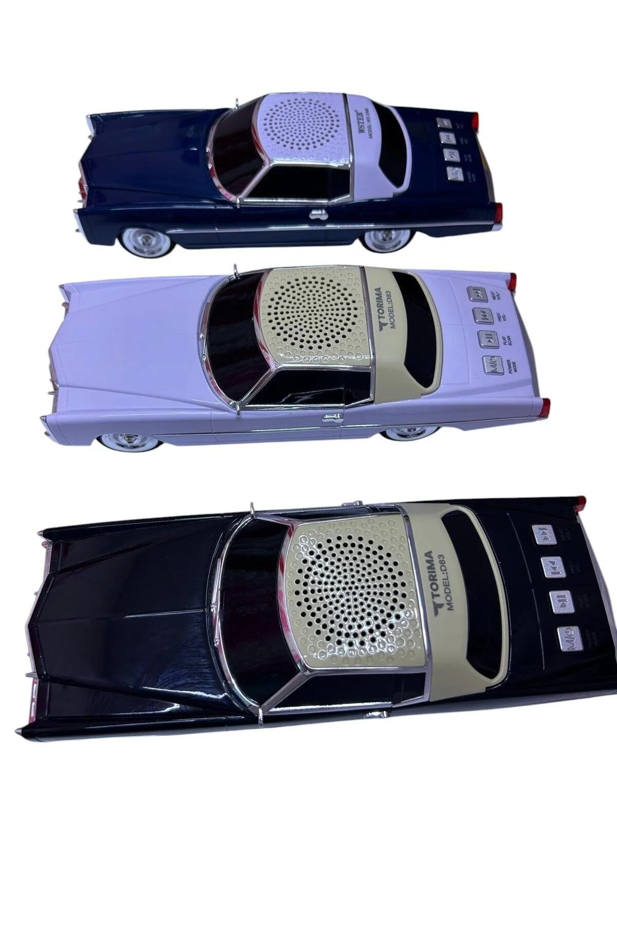 Retro Klasik Araba Bluetooth Hoparlör Radyo Usb, Tf Kart Ve Aux Girişli Dekoratif Ses Sistemi