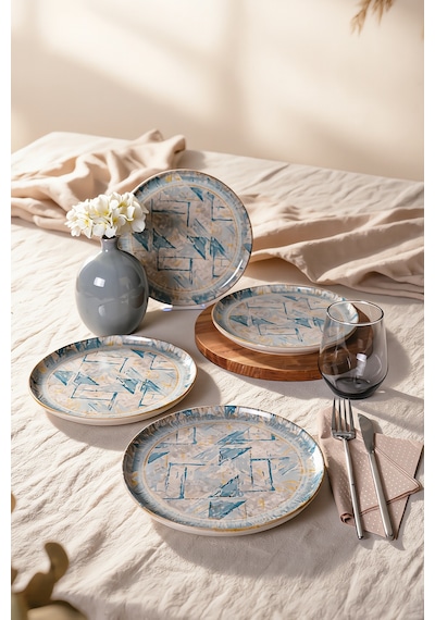Keramika Royal Pasta Tabağı 22 Cm 4 Adet 23456 Çok Renkli