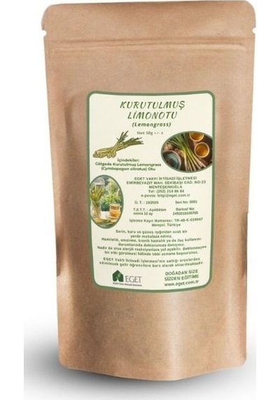 Limonotu Lemongrass Cymbopogon Citratus Çayı 50 G