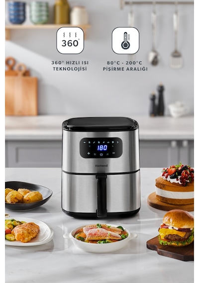 Homend Airfrday 2303H 4.2 L Dokunmatik Ekran Fritöz
