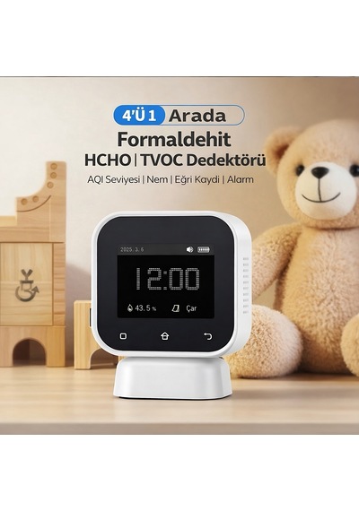 Fnırsı Sfd-02 4in1 Dokunmatik Hava Kalitesi Ölçüm Cihazı