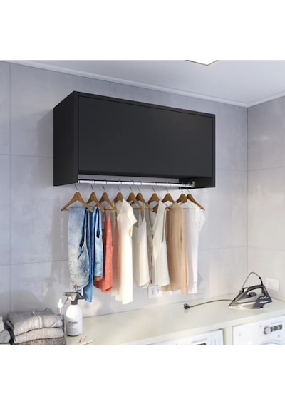 Pırıl Çok Amaçlı Dolap-askılık-erzak-mutfak-kiler Dolabı-açık Dolap-60 Cm Antrasit
