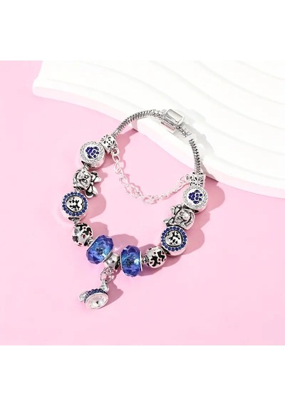 Tarz,kalp Mickey & Minnie Mouse Temalı Charm Bileklik, Ah