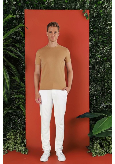 Efor Ts 852 Bej Spor T-shirt Bej
