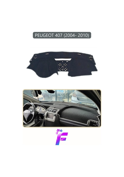 Peugeot 407 2004-2010 Uyumlu Torpido Örtüsü Yansıma Önleyici Tam Koruma Kolay Montaj H86