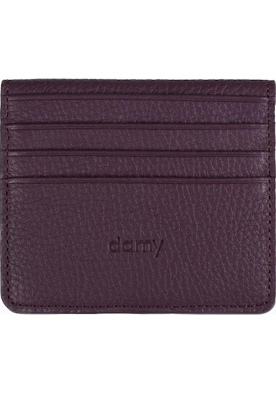 Damy Hakiki Deri Unisex Kartlık 512mg - Mürdüm