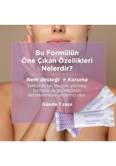 Glow Beauty Complex Tripeptit Marine Kolajen, Resveratrol,biotin, Hyaluronik Asit İçeren Cilt & Güzellik Takviyesi