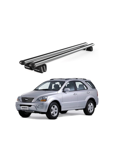 Pençe Kia Sorento 2002-2009 Uyumlu Gri Ara Atkı Port Bagaj Tavan Barı