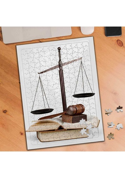 Adalet Terazisi 240 Parça Puzzle Yapboz Tablo-259679003