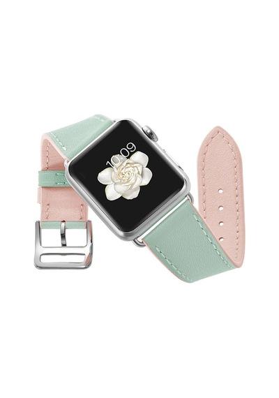 Ally Apple Uyumlu  Watch 7 45 MM 6-5-4 44 MM Hakiki Deri Kayış Kordon 3-2-