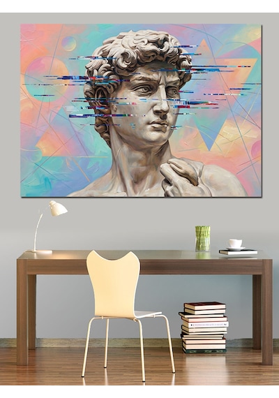 Ahşap Tablo David Heykeli Ve Modern Sanat
