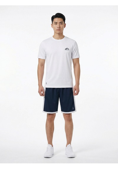 Orendahill Erkek Spor Şort Hızlı Kuruyan Esnek Regular Fit Gym Cepli Yan Çizgi Detaylı Activewear Lacivert