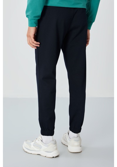 Tommy Life Lacivert Yüzeyi Dokulu Standart Fit Erkek Eşofman Alt - 82156 Lacivert