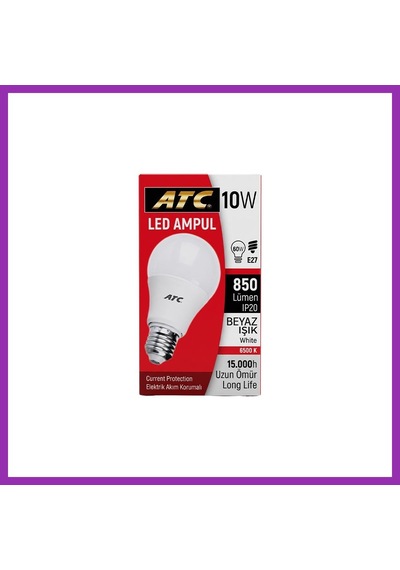 Bezos Atc 10w 4lu Beyaz Led Ampul Bty Standart