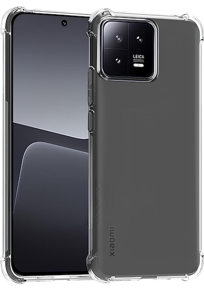 Xiaomi Mi 13 - 13 Pro Antişok Arkası Sert Sararmaz Kenarları Yumuşak Şeffaf Silikon Kılıf