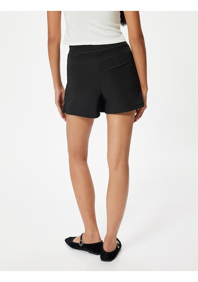 Koton Mini Pileli Şort Etek Slim Fit Standart Bel Siyah 4sak10599ek Siyah Koton Mini Pileli Şort Etek Slim Fit Standart Bel Siyah 4sak10599ek Siyah