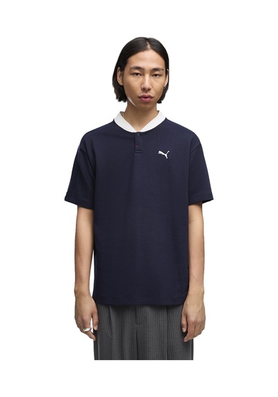 Puma Class Relaxed Material Erkek Lacivert Günlük Stil T-shirt 69430206 Mavi
