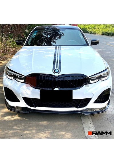 Bmw G20 M Paketi Ön Tampon Lip Parlak Karbon