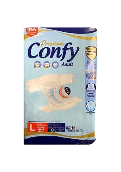 Confy Premium Adult Yetişkin Bezi Large Beden L 1 X 10 Adet