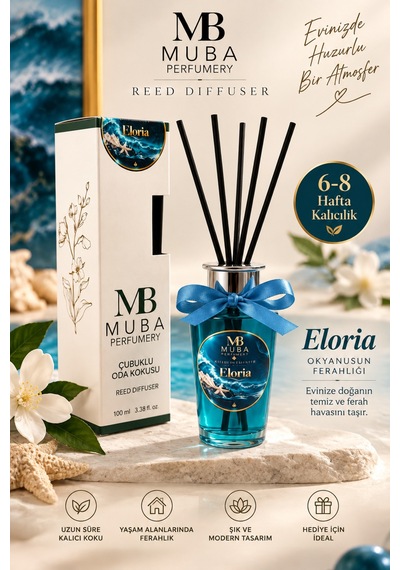 Eloria Premium Reed Diffuser 100 Ml Okyanus, Yağmur Ve Orman Notaları 6-8 Hafta Kalıcılık Lüks Ve Ferahlatıcı Koku - 922849840 Okyanus Eloria Premium Reed Diffuser 100 Ml Okyanus, Yağmur Ve Orman Notaları 6-8 Hafta Kalıcılık Lüks Ve Ferahlatıcı Koku - 922849840 Okyanus