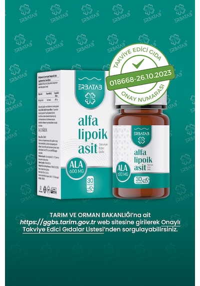 Alfa Lipoik Asit 600 Mg 30 Kapsül