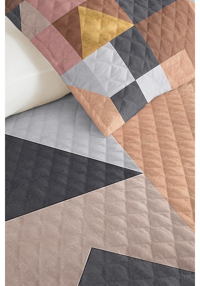 Geometrik Pudra Genç Odası Tek Kişilik Pike Takımı - Gri Bej Modern 160x220 Cm Kapitone Yatak Örtüsü Kırık Sepet Kırıntısı Geometrik Pudra Genç Odası Tek Kişilik Pike Takımı - Gri Bej Modern 160x220 Cm Kapitone Yatak Örtüsü Kırık Sepet Kırıntısı