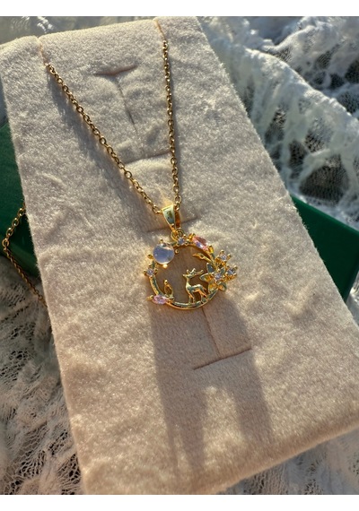 Regina Forest Moon Pendant Altın